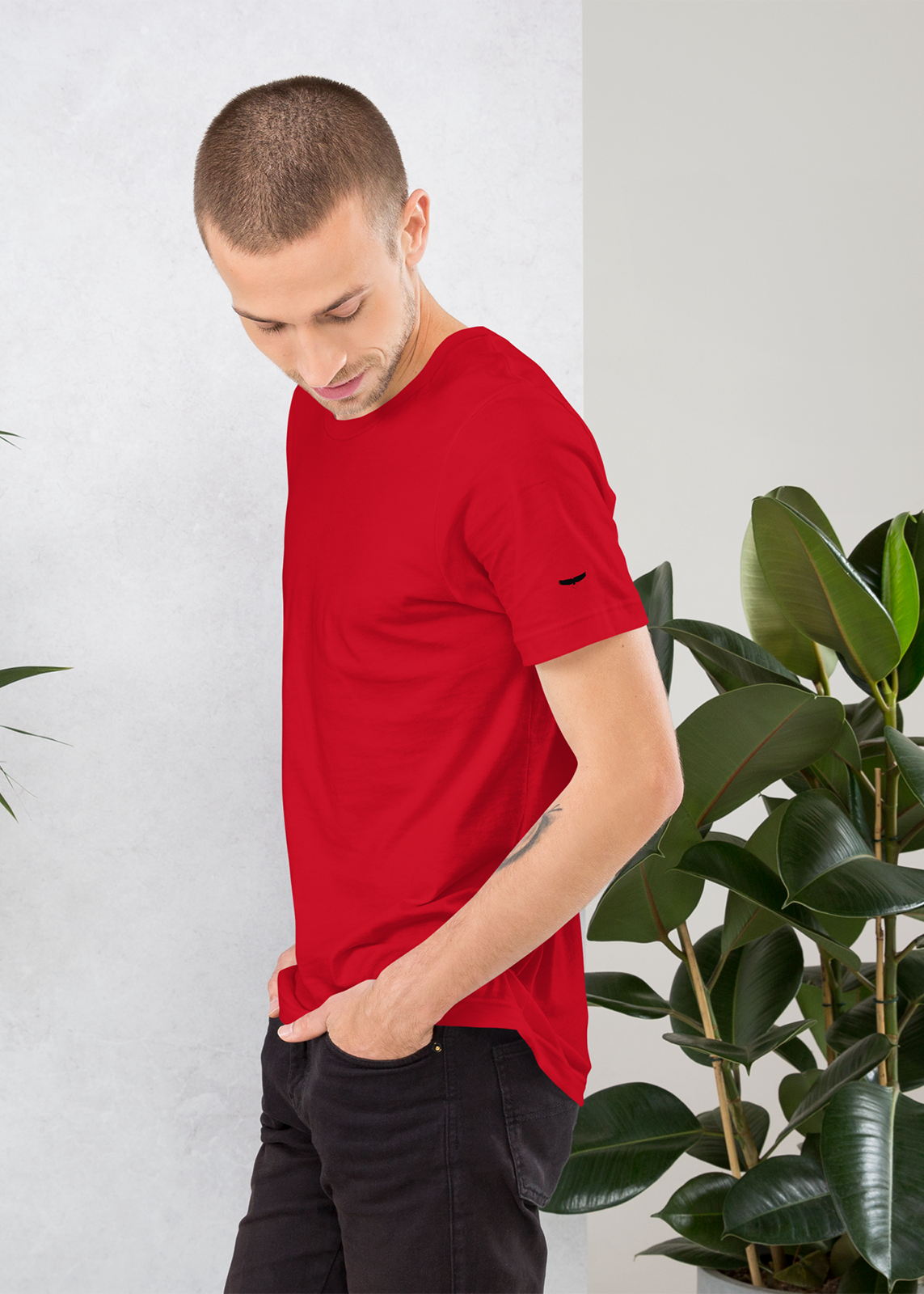 909BL Plain Short Sleeve T-Shirt (Men's)