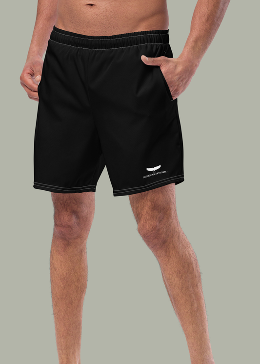 Third GEN Logo Black Swim Trunks (Men's)