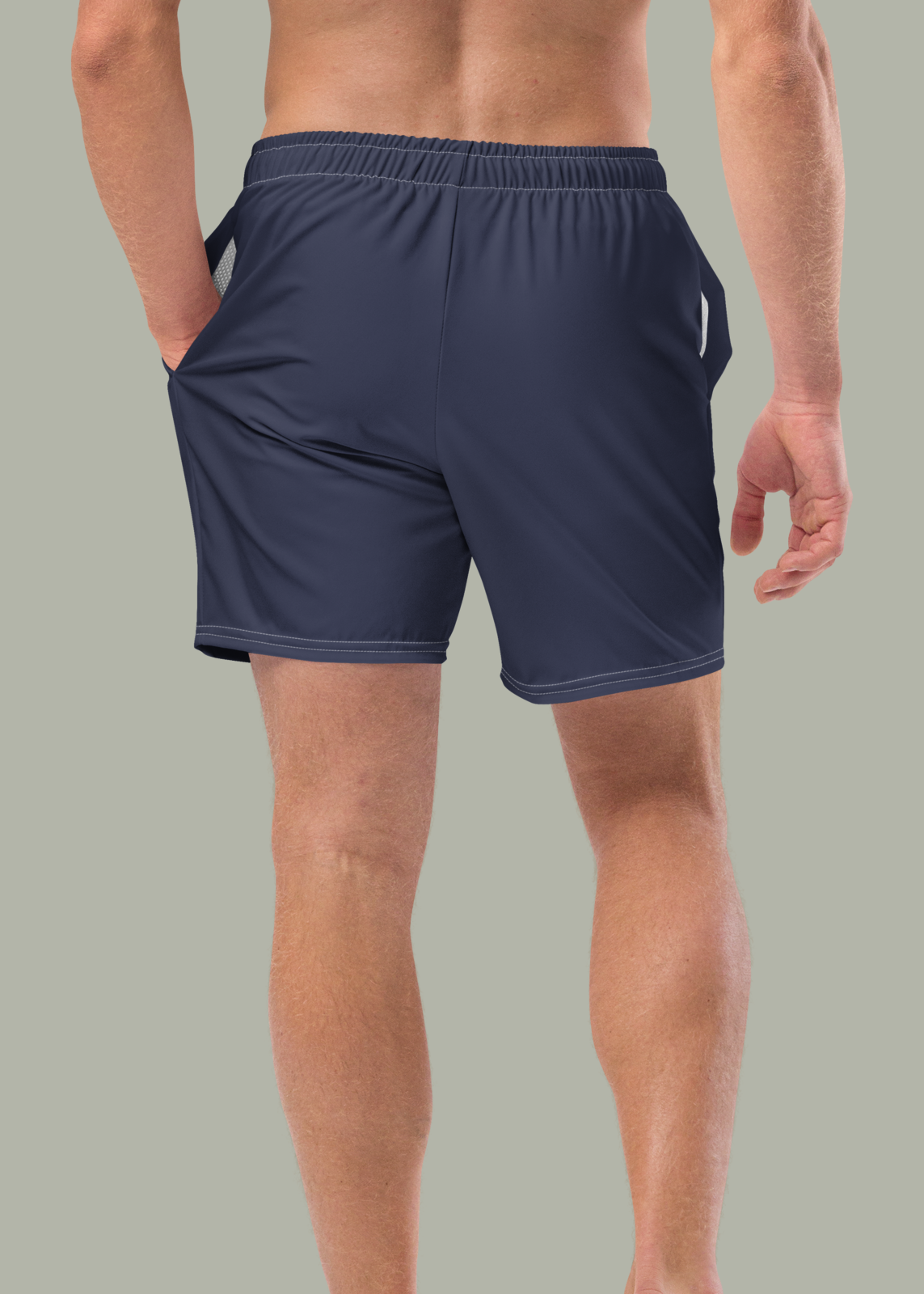 Third GEN Logo Navy Swim Trunks (Men's)