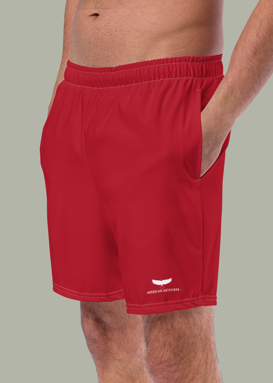 Third GEN Logo True Red Swim Trunks (Men's)