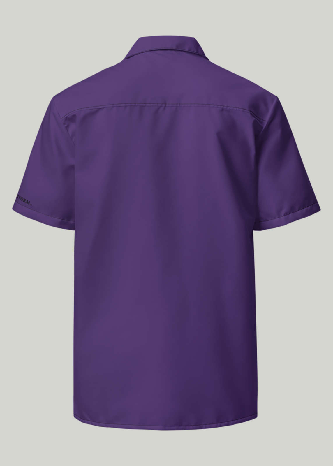 Purple Short Sleeve Summer Comfort Button-Down Shirt (Men's)