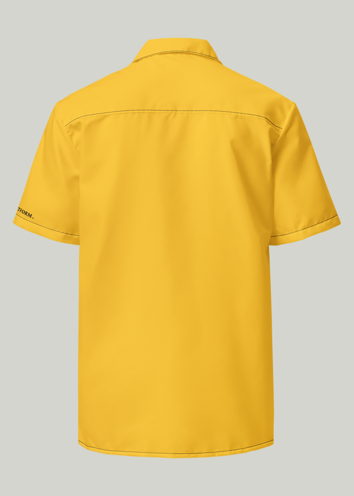 Yellow Short Sleeve Summer Comfort Button-Down Shirt (Men's)