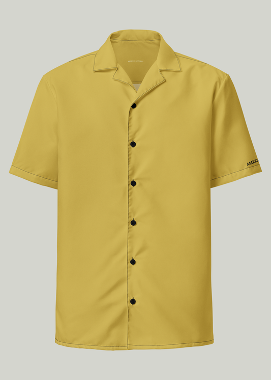 Old Gold Short Sleeve Summer Comfort Button-Down Shirt (Men's)