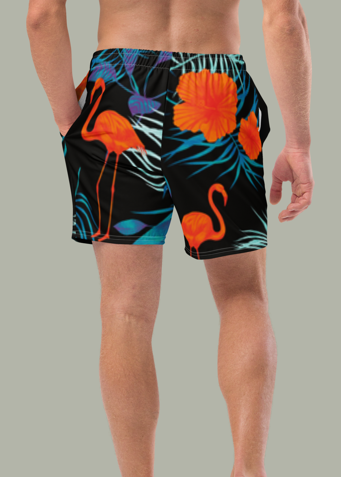 Tropic Flamingo Swim Trunks (Men's)